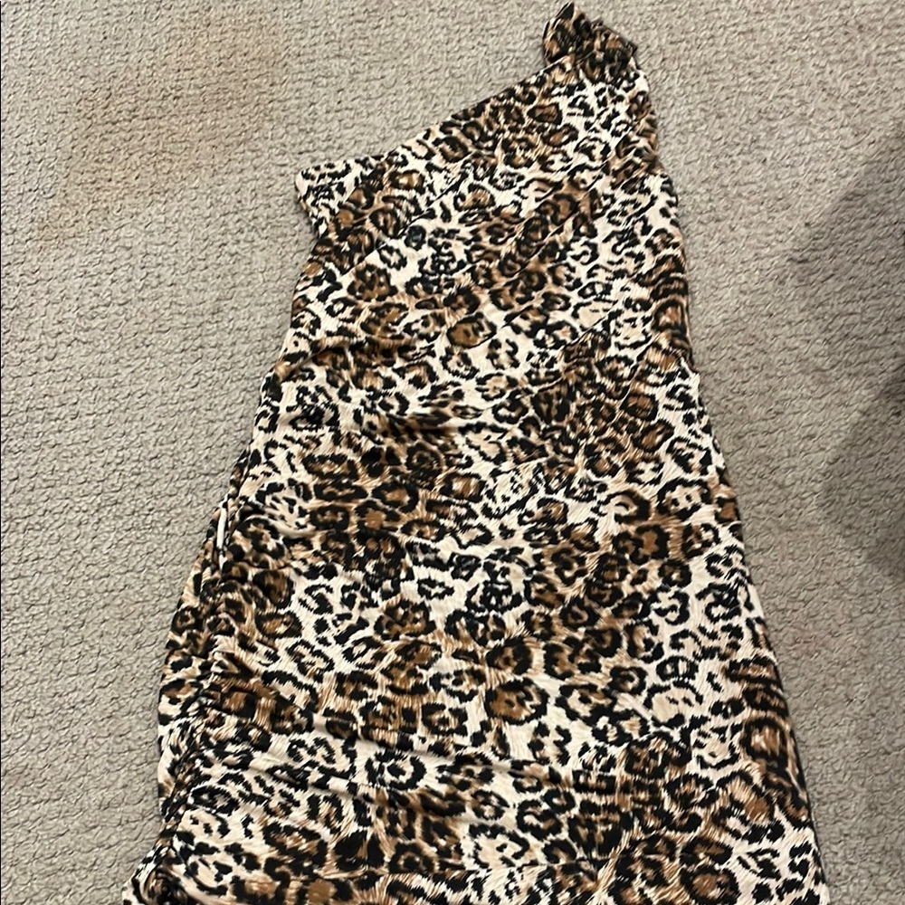 Forever 21 Gold Sequin One Shoulder Bodycon Dress